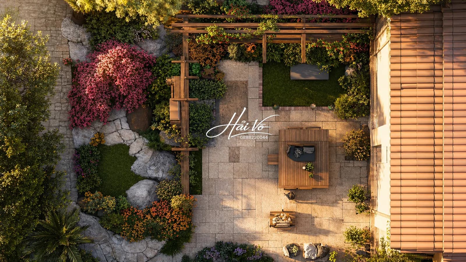 Hồ koi sân vườn hiện đại 30