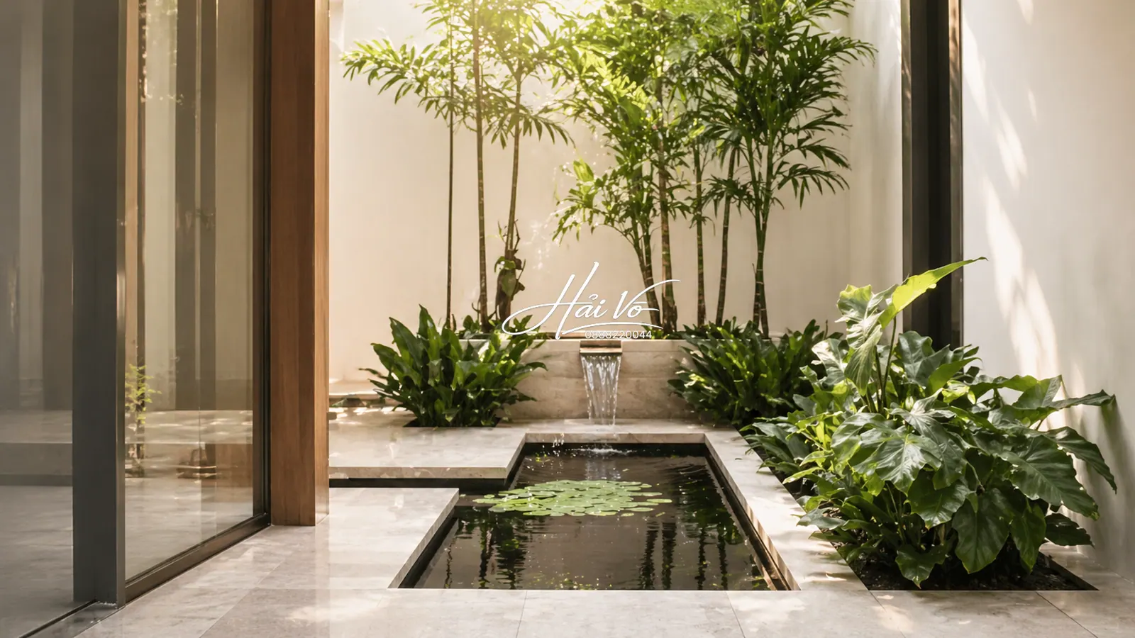 Hồ koi sân vườn hiện đại 35